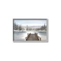 Picture of River After the Snowfall _GroupedProduct_Rectangle_Landscape_Canvas_Framed_