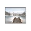 Picture of River After the Snowfall _GroupedProduct_Rectangle_Landscape_Canvas_Framed_