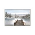 Picture of River After the Snowfall _GroupedProduct_Rectangle_Landscape_Canvas_Framed_