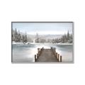 Picture of River After the Snowfall _GroupedProduct_Rectangle_Landscape_Canvas_Framed_