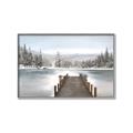 Picture of River After the Snowfall _GroupedProduct_Rectangle_Landscape_Canvas_Framed_