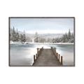 Picture of River After the Snowfall _GroupedProduct_Rectangle_Landscape_Canvas_Framed_
