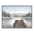 Picture of River After the Snowfall _GroupedProduct_Rectangle_Landscape_Canvas_Framed_