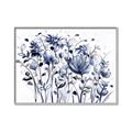 Picture of Indigo Blossom l _GroupedProduct_Rectangle_Landscape_Canvas_Framed_