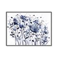 Picture of Indigo Blossom l _GroupedProduct_Rectangle_Landscape_Canvas_Framed_