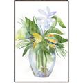 Picture of Green Vase II  _GroupedProduct_Rectangle_Portrait_Canvas_Framed_
