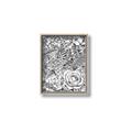 Picture of Detailed Floral Sketch _GroupedProduct_Rectangle_Portrait_Canvas_Framed_
