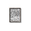 Picture of Detailed Floral Sketch _GroupedProduct_Rectangle_Portrait_Canvas_Framed_