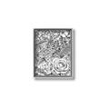 Picture of Detailed Floral Sketch _GroupedProduct_Rectangle_Portrait_Canvas_Framed_