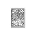 Picture of Detailed Floral Sketch _GroupedProduct_Rectangle_Portrait_Canvas_Framed_
