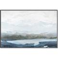 Picture of Slow Waters Blue _GroupedProduct_Rectangle_Landscape_Canvas_Framed_