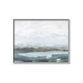 Picture of Slow Waters Teal  _GroupedProduct_Rectangle_Landscape_Canvas_Framed_