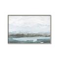 Picture of Slow Waters Teal  _GroupedProduct_Rectangle_Landscape_Canvas_Framed_