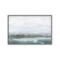 Picture of Slow Waters Teal  _GroupedProduct_Rectangle_Landscape_Canvas_Framed_