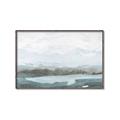 Picture of Slow Waters Teal  _GroupedProduct_Rectangle_Landscape_Canvas_Framed_
