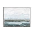 Picture of Slow Waters Teal  _GroupedProduct_Rectangle_Landscape_Canvas_Framed_