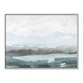 Picture of Slow Waters Teal  _GroupedProduct_Rectangle_Landscape_Canvas_Framed_