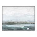 Picture of Slow Waters Teal  _GroupedProduct_Rectangle_Landscape_Canvas_Framed_