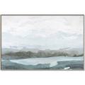 Picture of Slow Waters Teal  _GroupedProduct_Rectangle_Landscape_Canvas_Framed_