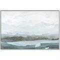 Picture of Slow Waters Teal  _GroupedProduct_Rectangle_Landscape_Canvas_Framed_