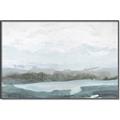 Picture of Slow Waters Teal  _GroupedProduct_Rectangle_Landscape_Canvas_Framed_