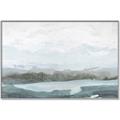 Picture of Slow Waters Teal  _GroupedProduct_Rectangle_Landscape_Canvas_Framed_