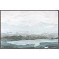 Picture of Slow Waters Teal  _GroupedProduct_Rectangle_Landscape_Canvas_Framed_