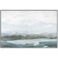 Picture of Slow Waters Teal  _GroupedProduct_Rectangle_Landscape_Canvas_Framed_