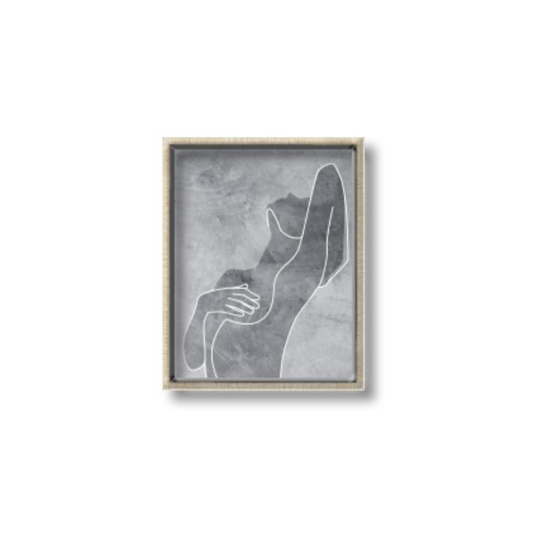 Picture of Hold a Pose Gray _GroupedProduct_Rectangle_Portrait_Canvas_Framed_