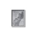 Picture of Hold a Pose Gray _GroupedProduct_Rectangle_Portrait_Canvas_Framed_