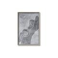 Picture of Hold a Pose Gray _GroupedProduct_Rectangle_Portrait_Canvas_Framed_