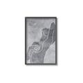 Picture of Hold a Pose Gray _GroupedProduct_Rectangle_Portrait_Canvas_Framed_