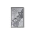 Picture of Hold a Pose Gray _GroupedProduct_Rectangle_Portrait_Canvas_Framed_