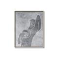 Picture of Hold a Pose Gray _GroupedProduct_Rectangle_Portrait_Canvas_Framed_