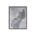 Picture of Hold a Pose Gray _GroupedProduct_Rectangle_Portrait_Canvas_Framed_