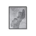 Picture of Hold a Pose Gray _GroupedProduct_Rectangle_Portrait_Canvas_Framed_