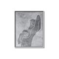 Picture of Hold a Pose Gray _GroupedProduct_Rectangle_Portrait_Canvas_Framed_