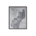 Picture of Hold a Pose Gray _GroupedProduct_Rectangle_Portrait_Canvas_Framed_