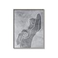 Picture of Hold a Pose Gray _GroupedProduct_Rectangle_Portrait_Canvas_Framed_
