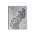 Picture of Hold a Pose Gray _GroupedProduct_Rectangle_Portrait_Canvas_Framed_