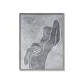 Picture of Hold a Pose Gray _GroupedProduct_Rectangle_Portrait_Canvas_Framed_