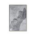 Picture of Hold a Pose Gray _GroupedProduct_Rectangle_Portrait_Canvas_Framed_