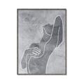 Picture of Hold a Pose Gray _GroupedProduct_Rectangle_Portrait_Canvas_Framed_