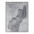 Picture of Hold a Pose Gray _GroupedProduct_Rectangle_Portrait_Canvas_Framed_