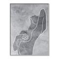 Picture of Hold a Pose Gray _GroupedProduct_Rectangle_Portrait_Canvas_Framed_