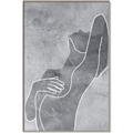 Picture of Hold a Pose Gray _GroupedProduct_Rectangle_Portrait_Canvas_Framed_