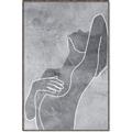 Picture of Hold a Pose Gray _GroupedProduct_Rectangle_Portrait_Canvas_Framed_