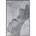 Picture of Hold a Pose Gray _GroupedProduct_Rectangle_Portrait_Canvas_Framed_