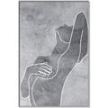 Picture of Hold a Pose Gray _GroupedProduct_Rectangle_Portrait_Canvas_Framed_