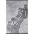 Picture of Hold a Pose Gray _GroupedProduct_Rectangle_Portrait_Canvas_Framed_